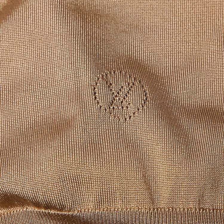 Pre Owned Louis Vuitton Beige Silk Blend Sweatshirt S