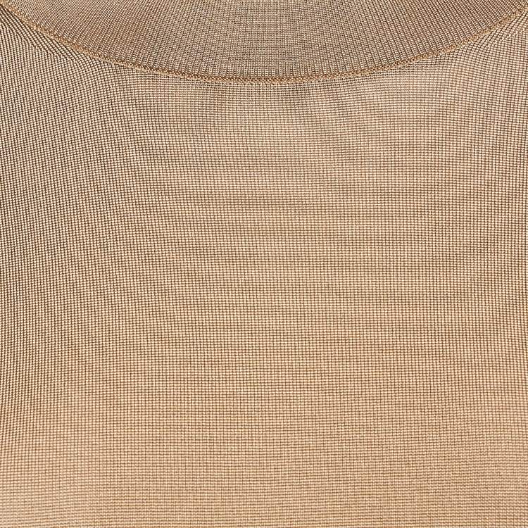 Pre Owned Louis Vuitton Beige Silk Blend Sweatshirt S