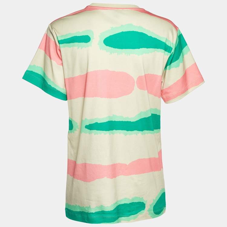Pre Owned Louis Vuitton Multicolor Epi Palm Tree Print Cotton T-Shirt S