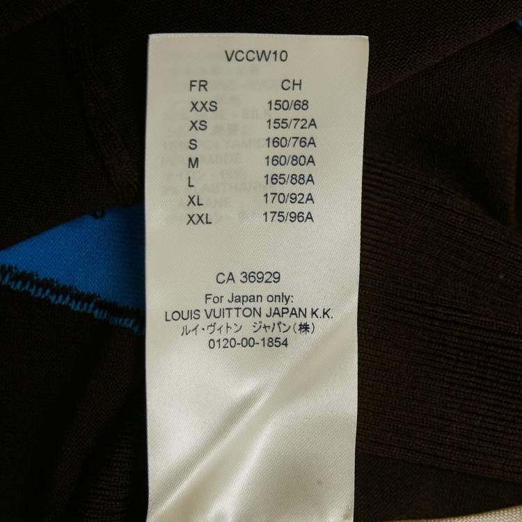 Pre Owned Louis Vuitton Multicolor Wool Blend Jersey Mini Dress L