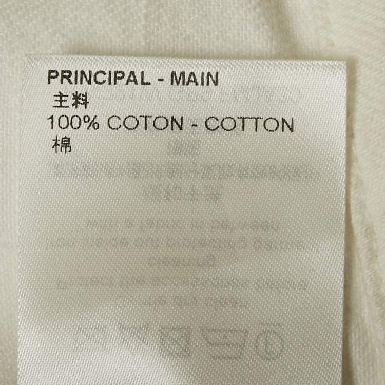 Pre Owned Louis Vuitton White Denim Crop Jacket M