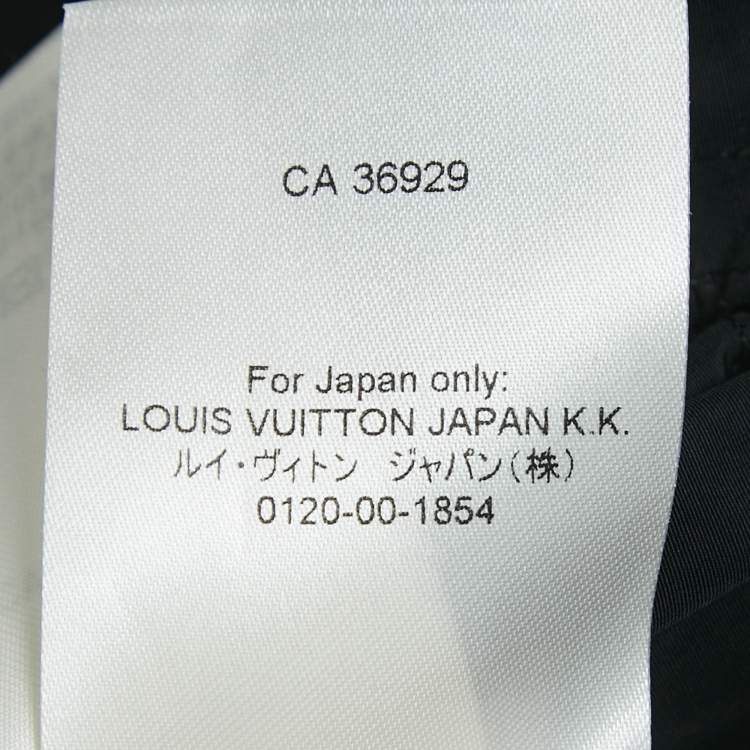 Pre Owned Louis Vuitton Black Nylon and Cotton Detachable Hoodie Button Front Jacket S