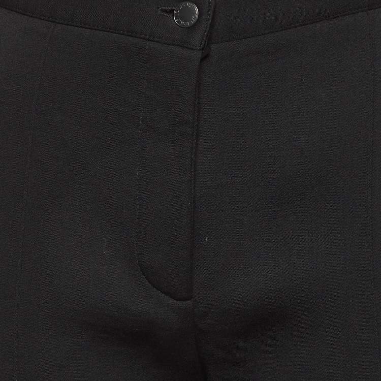 Pre Owned Louis Vuitton Black Wool Tapered Trousers M