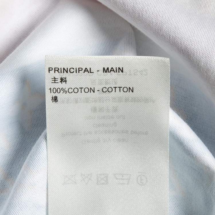 Pre Owned Louis Vuitton Multicolor Mix Monogram Cotton Chain Crew Neck T-Shirt XS