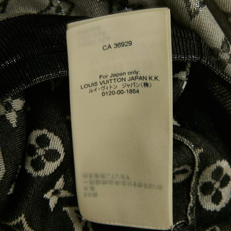 Pre Owned Louis Vuitton Metallic Monogram Lurex Knit Track Pants XS