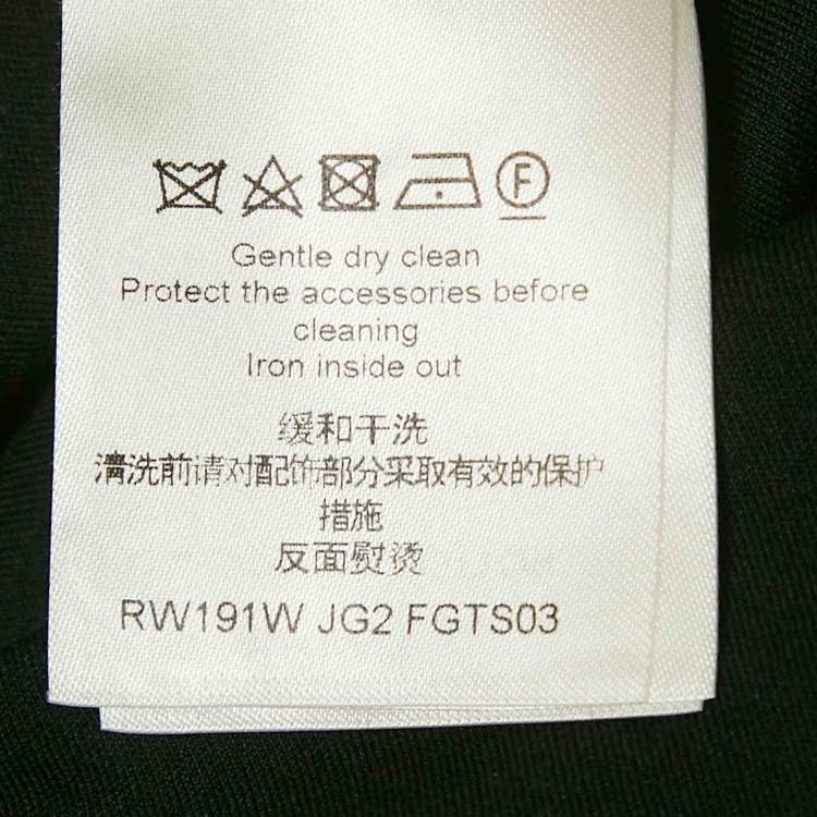 Pre Owned Louis Vuitton Black Cotton Studded Crew Neck T-Shirt S