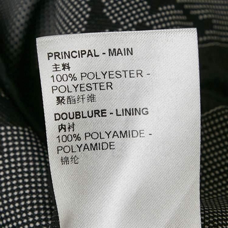 Pre Owned Louis Vuitton Grey Monogram Print Synthetic Hooded Zip-Up Parka Jacket M