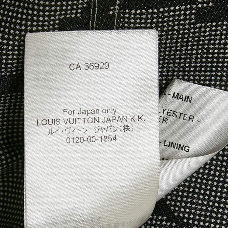 Pre Owned Louis Vuitton Grey Monogram Print Synthetic Hooded Zip-Up Parka Jacket M