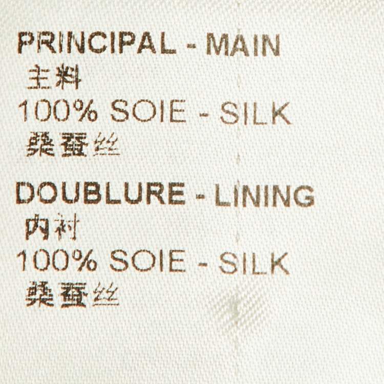 Pre Owned Louis Vuitton x Yayoi Kusama White Painted Dots Silk Shirt S