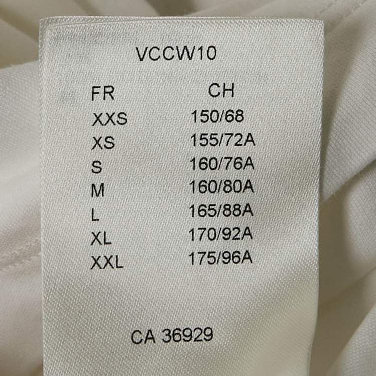 Pre Owned Louis Vuitton White Jersey Crew Neck T-Shirt S