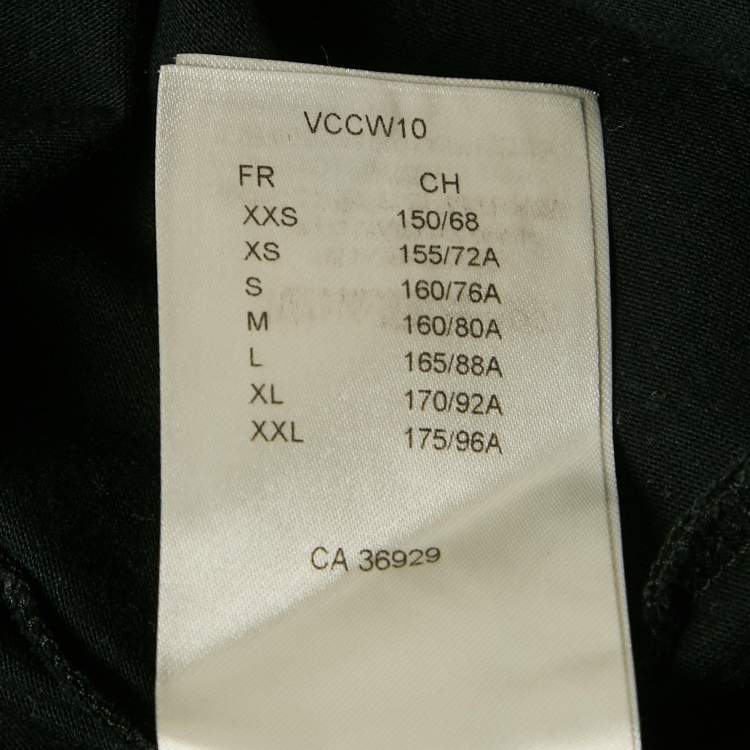 Pre Owned Louis Vuitton Black Logo Print Cotton T-Shirt S