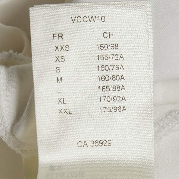 Pre Owned Louis Vuitton White LV Print Jersey Tie-Up Crop Top S