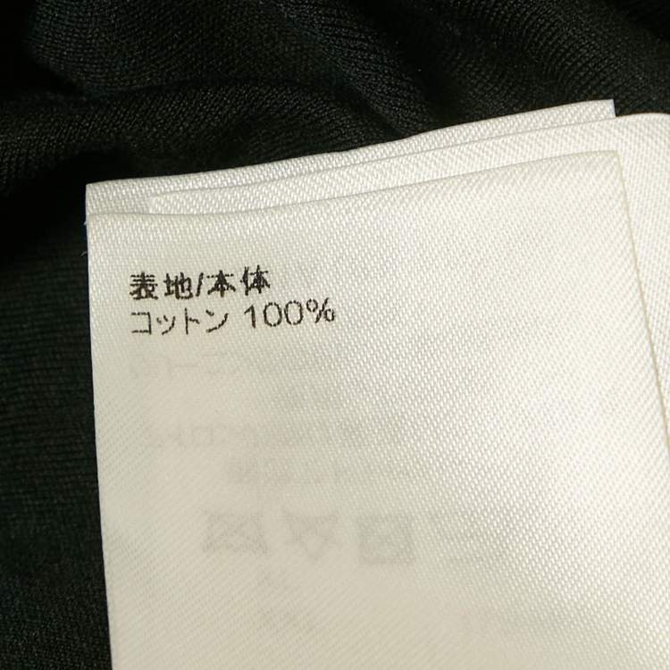 Pre Owned Louis Vuitton Black Jersey Monogram Pocket T-Shirt XS