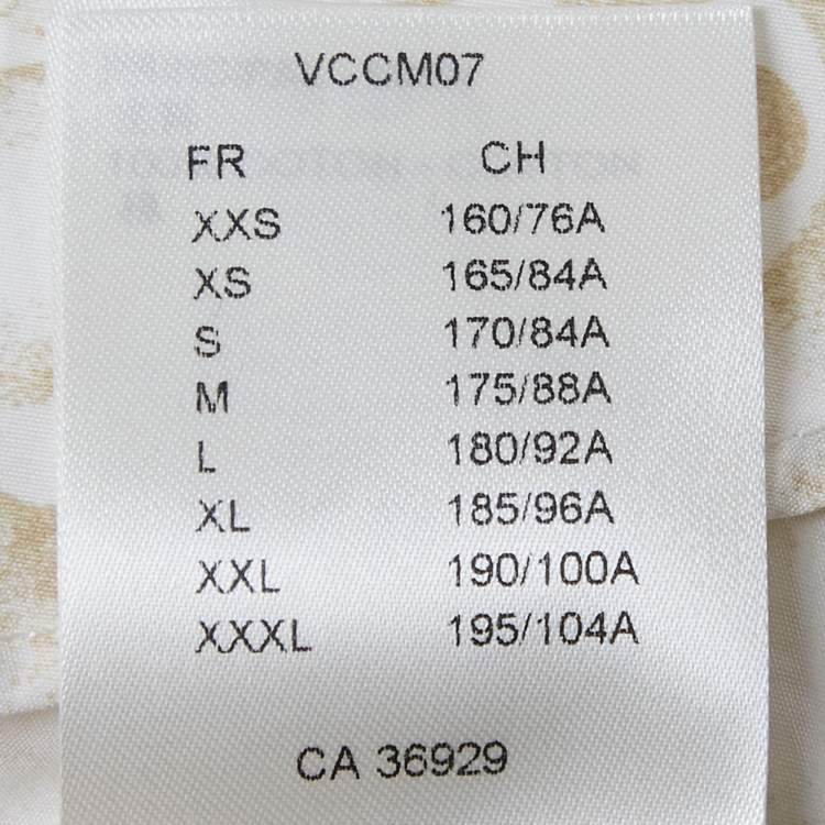 مملوكة مسبقًا Louis Vuitton Beige Monogram Cotton Long Sleeve Shirt XXL