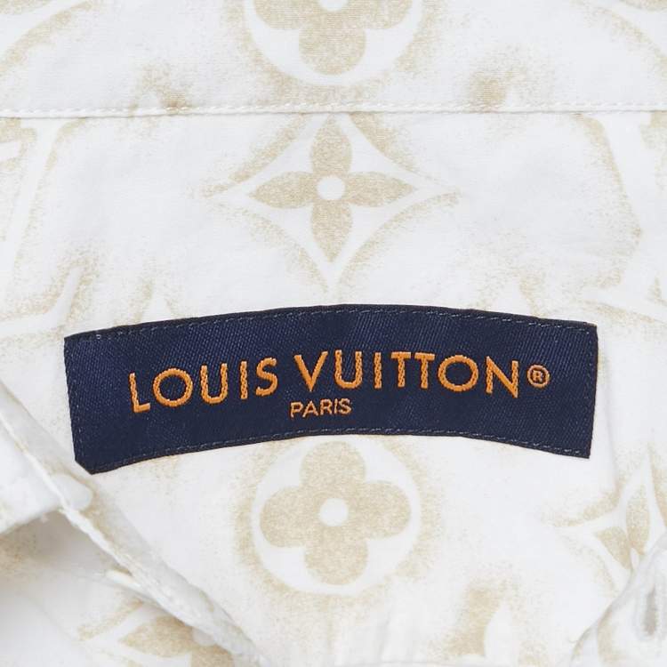مملوكة مسبقًا Louis Vuitton Beige Monogram Cotton Long Sleeve Shirt XXL
