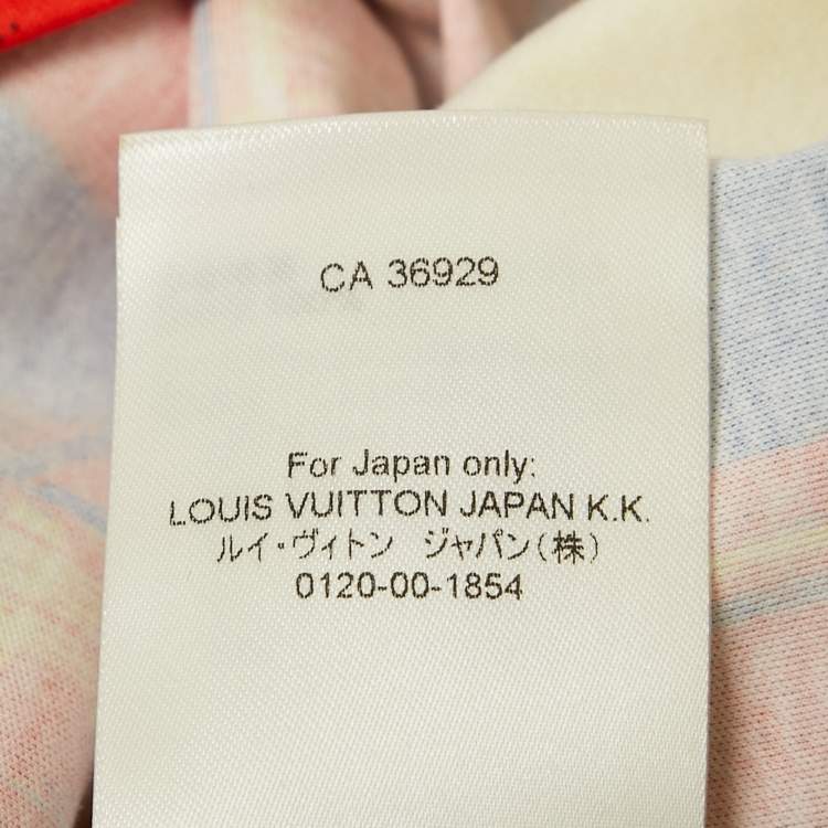 Pre Owned Louis Vuitton Multicolor Printed Cotton Crew Neck T-Shirt L
