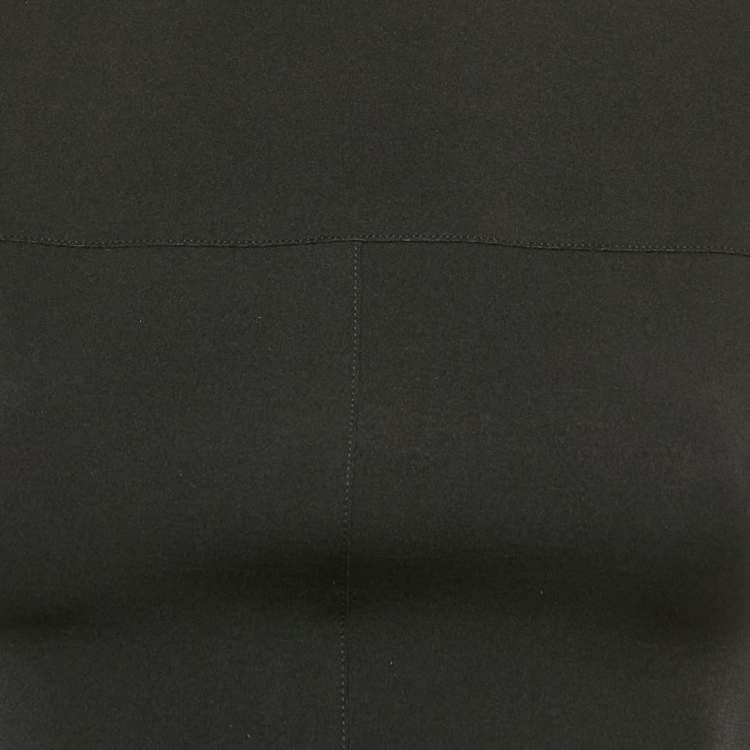 Pre Owned Louis Vuitton Black Jersey Peplum Top S