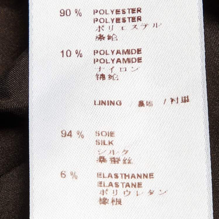 Pre Owned Louis Vuitton Black Metallic Lace Top M