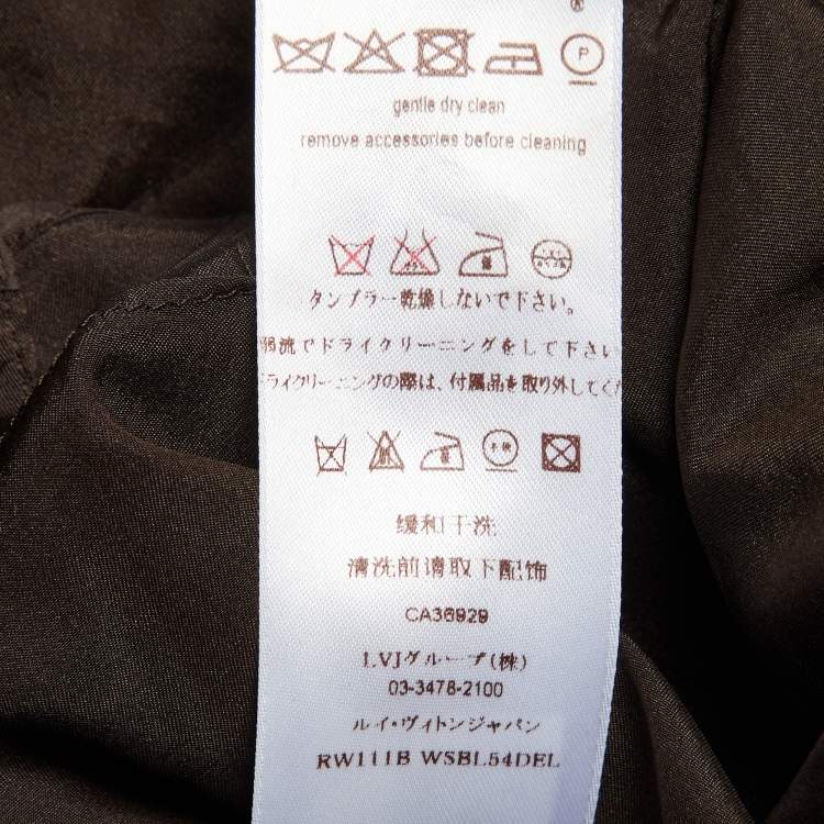 Pre Owned Louis Vuitton Black Metallic Lace Top M