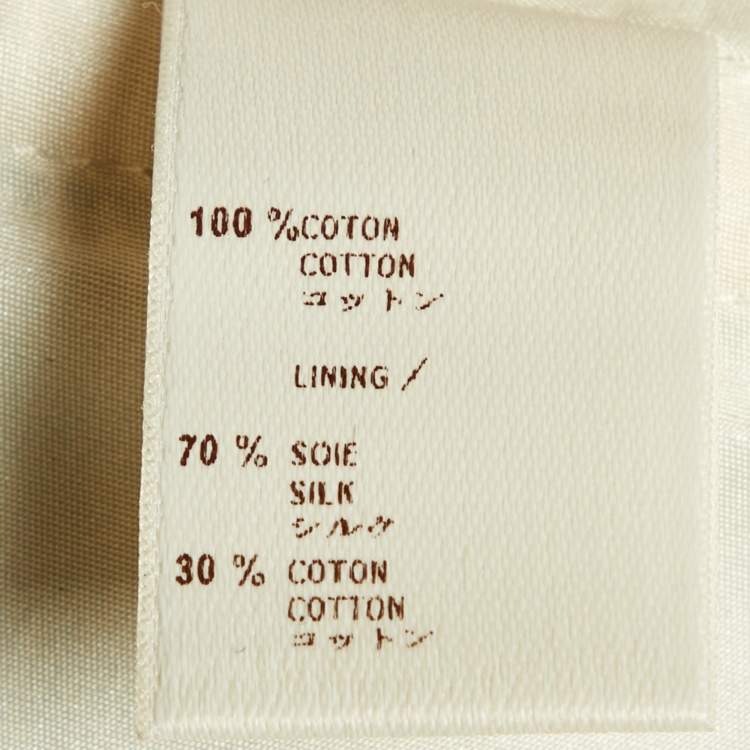 Pre Owned Louis Vuitton Multicolor Printed Cotton Strapless Corset Top M