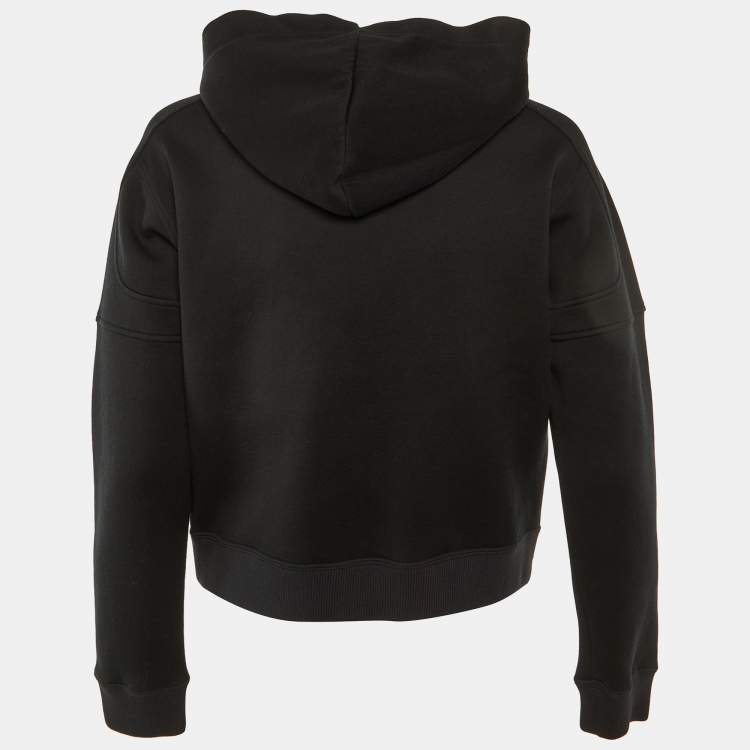 Pre Owned Louis Vuitton X Kansai Yamamoto Black Cotton Kabuki Sequin Patch Hoodie XS
