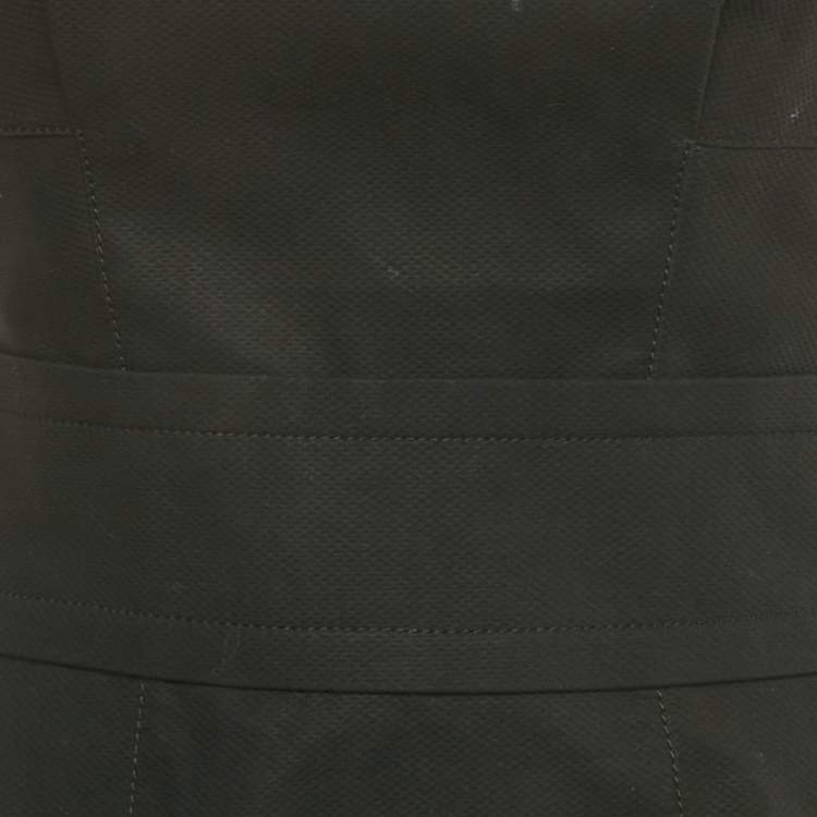 Pre Owned Louis Vuitton Black Cotton Strapless Mini Dress M