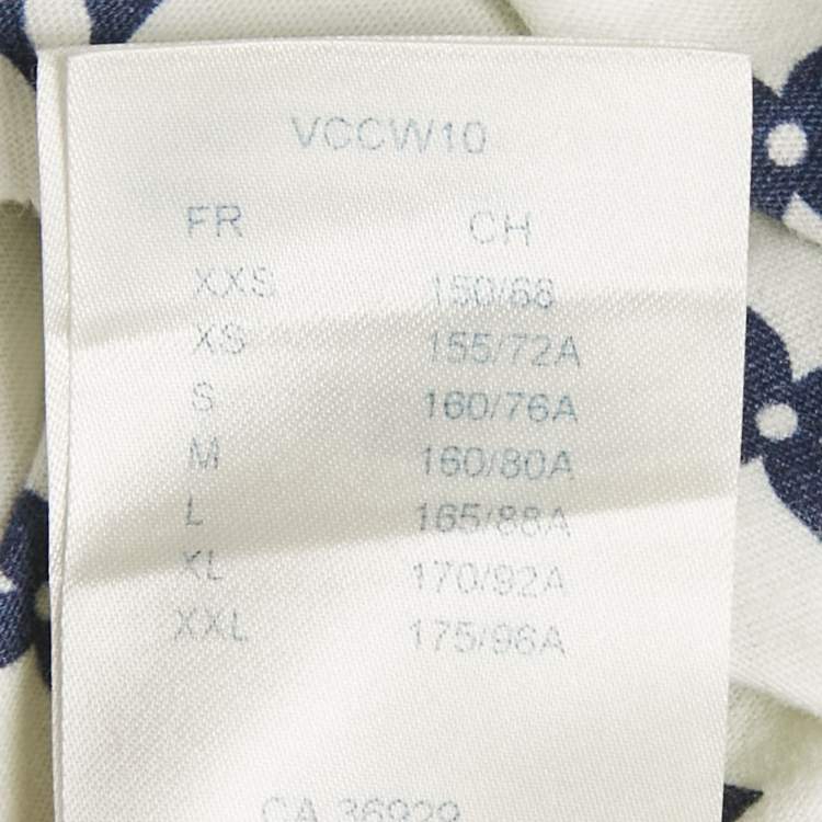 Pre Owned Louis Vuitton White Monogram Print Jersey T-Shirt M