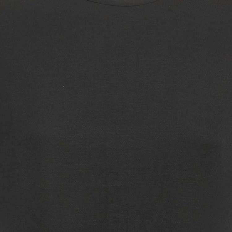 Pre Owned Louis Vuitton Black Wool Blend Flounce Mini Dress M