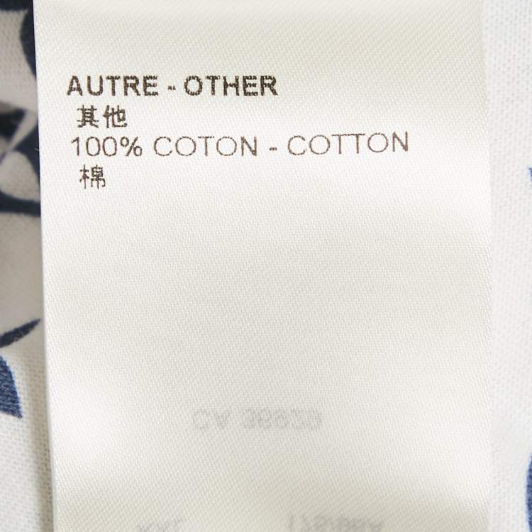 Pre Owned Louis Vuitton White Monogram Cotton T-Shirt XS