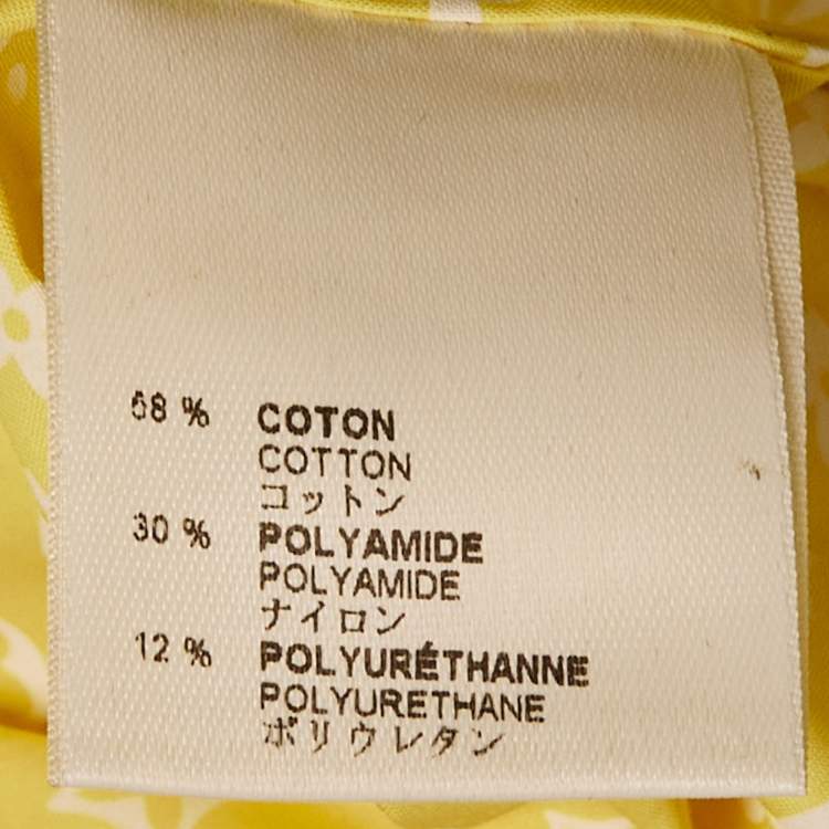 Pre Owned Louis Vuitton Yellow Monogram Cotton Hooded Jacket M