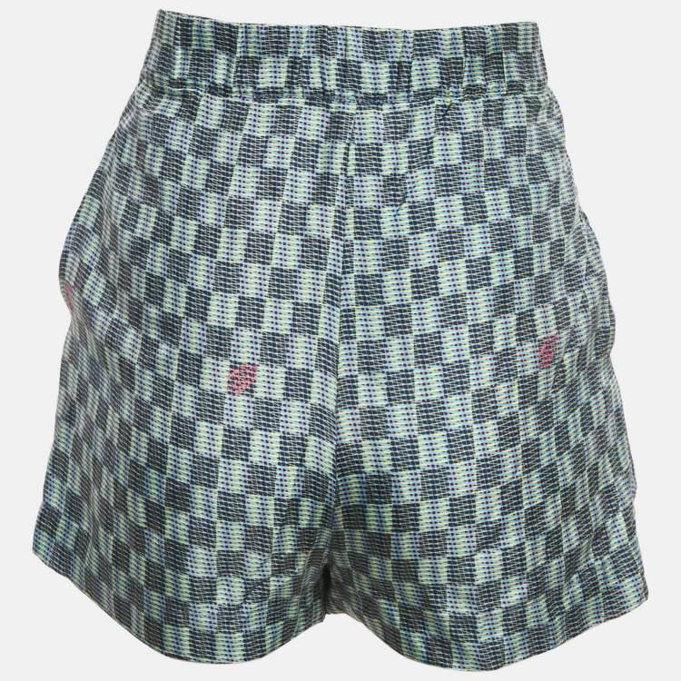 Pre Owned Louis Vuitton Multicolor Printed Silk Shorts S