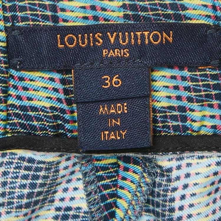 Pre Owned Louis Vuitton Multicolor Printed Silk Shorts S