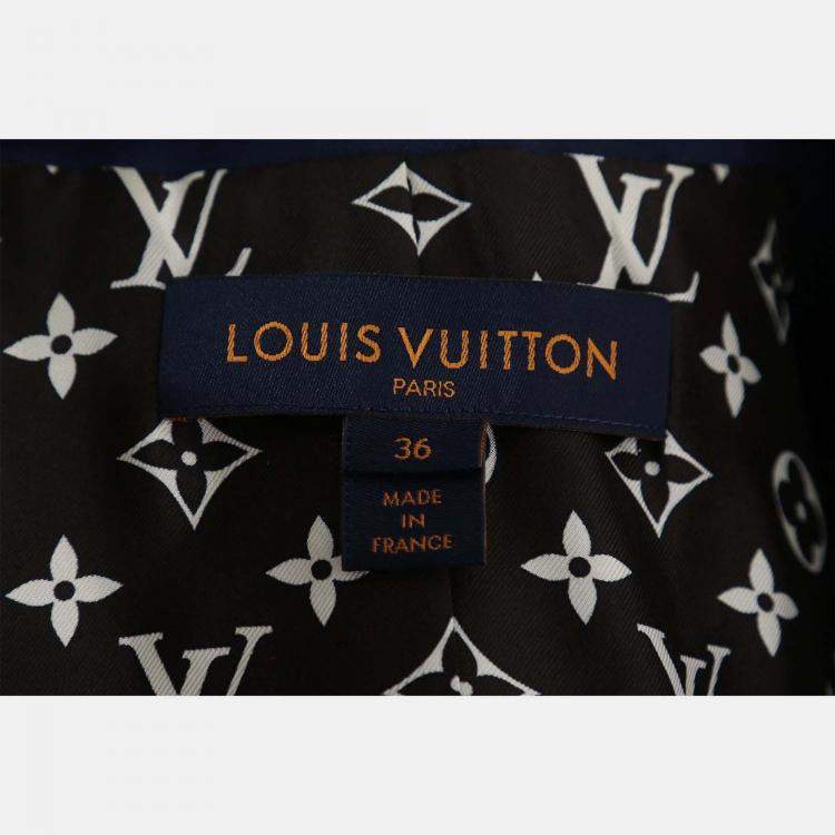 Pre Owned Louis Vuitton Logo Patches Blazer Size S