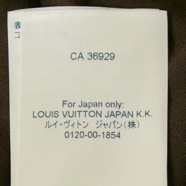Pre Owned Louis Vuitton Black/Brown Monogram Print Cotton Crew Neck T-Shirt M