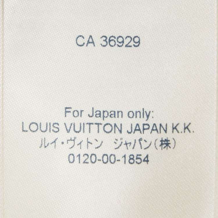 Pre Owned Louis Vuitton Off -White Monogram Synthetic Blouson Jacket S 