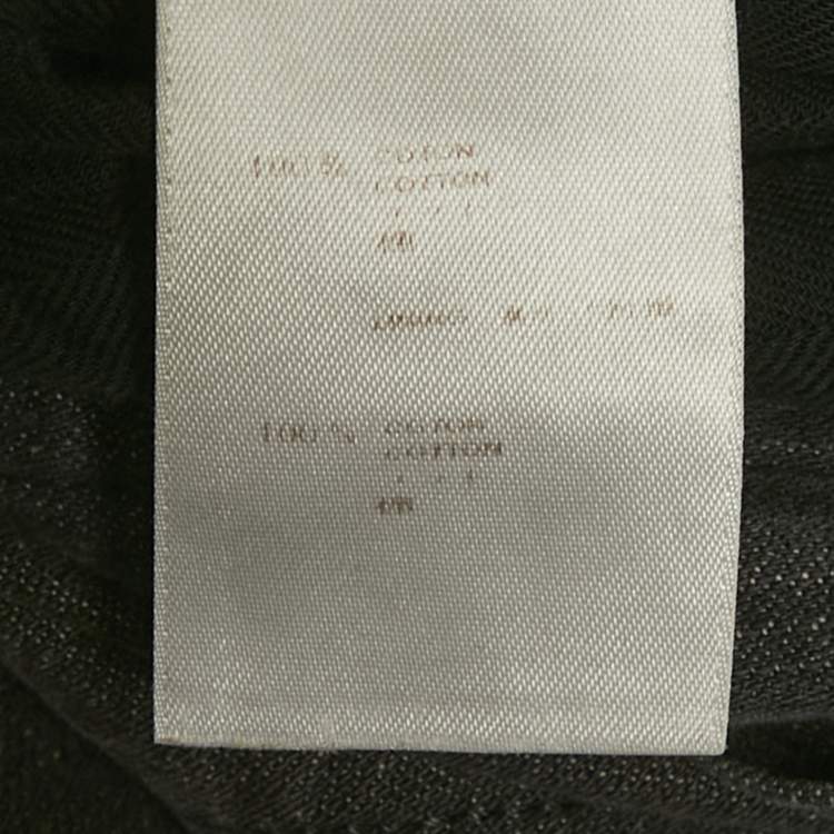 مملوكة مسبقًا بنطلون جينز لوي فيتون دنيم أزرق بتفاصيل الشعار أرجل واسعة مقاس وسط 29 بوصة