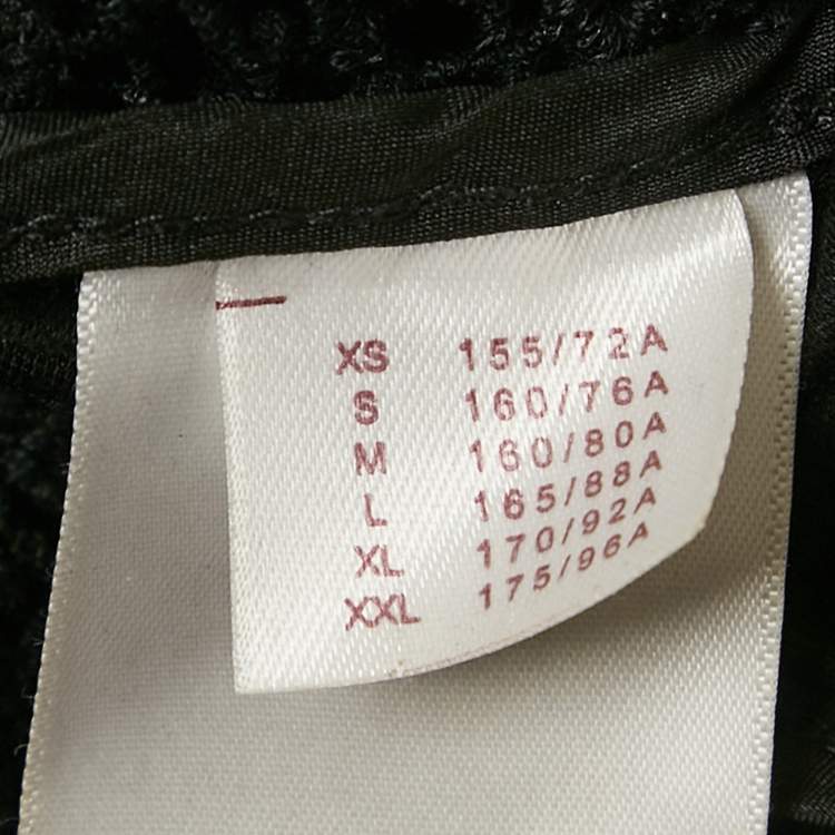 Pre Owned Louis Vuitton Black Lace Detail Jersey Top XS