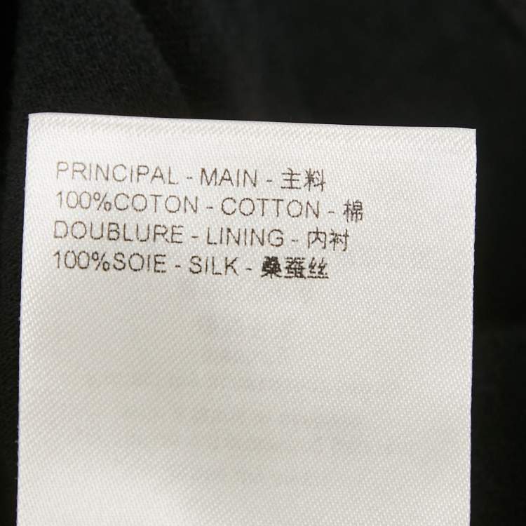 Pre Owned Louis Vuitton Black Jersey Zip-Up Top XS