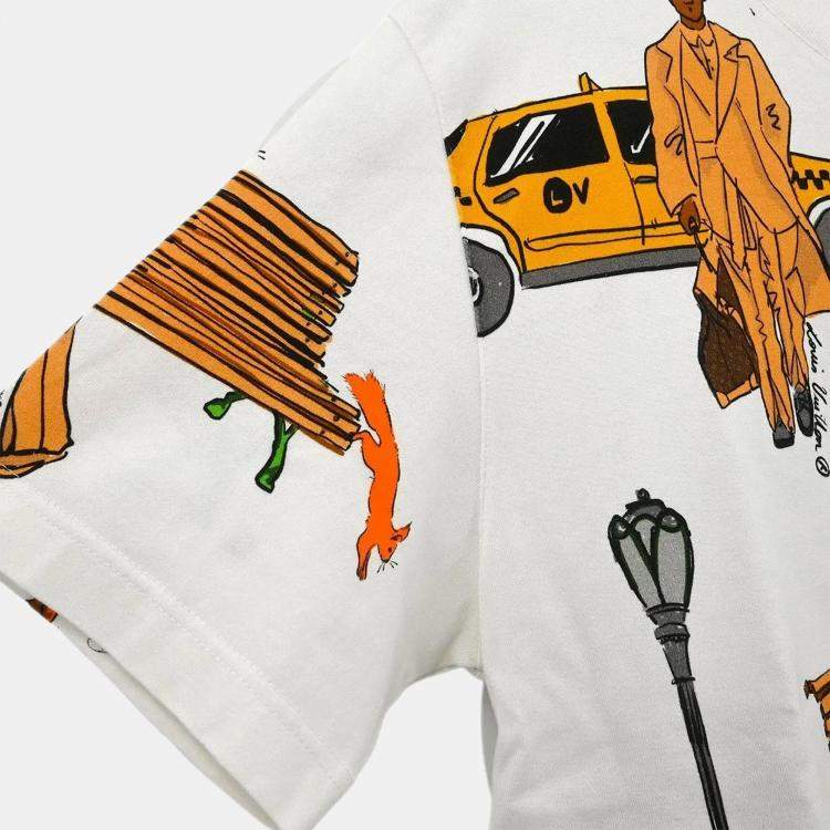 Pre Owned Louis Vuitton White Cotton T-shirt L