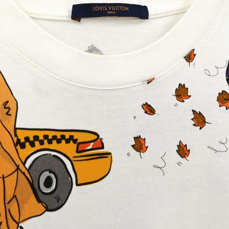 Pre Owned Louis Vuitton White Cotton T-shirt L