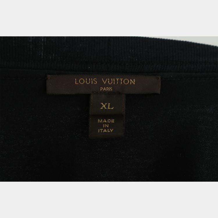 Pre Owned فستان لويس فيتون قطن حرير أحمر مطبوع بأزهار ورباط للخصر