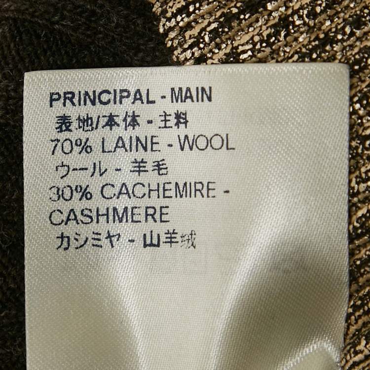 مملوكة مسبقًا Louis Vuitton Metallic Rib Knit Pullover XS