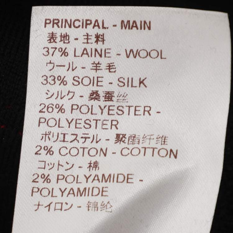 Pre Owned Louis Vuitton Black Jersey Zip-Up Mini Dress XS