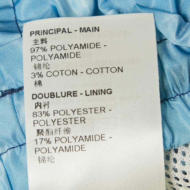 Pre Owned Louis Vuitton Navy Blue Monogram Nylon Ombre Joggers M