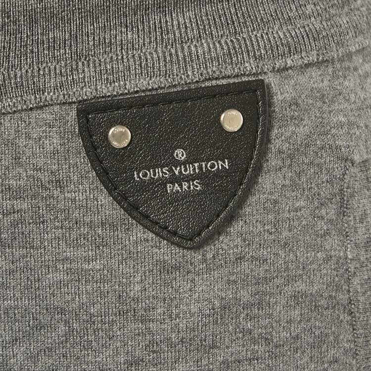 Pre Owned بنطلون كشمير رمادي لوي فيتون مقاس وسط (ميديام)