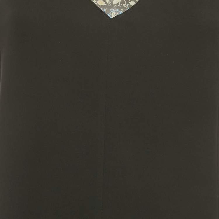 مملوكة مسبقًا Louis Vuitton Black Silk Asymmetrical Short Dress M