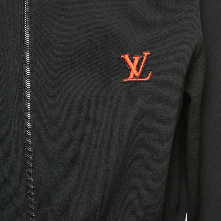 مملوكة مسبقًا Louis Vuitton x Urs Fischer Black/Red Printed Nylon and Jersey Short Dress L