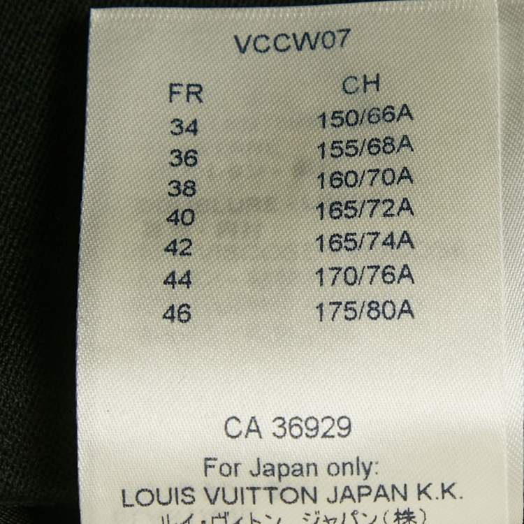 Pre Owned Louis Vuitton Black Wool Ruffle Detail Short Skirt M