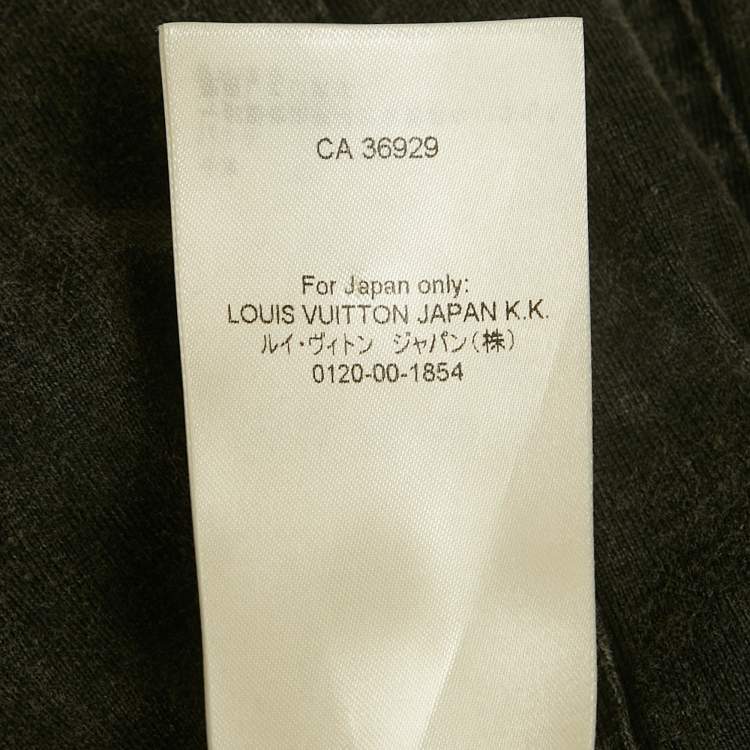 Pre Owned Louis Vuitton Grey Denim Flared Mini Skirt M