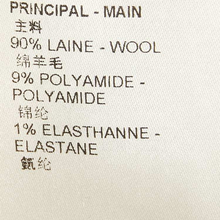 Pre Owned Louis Vuitton Beige Wool Knit High Neck Sweatshirt  S